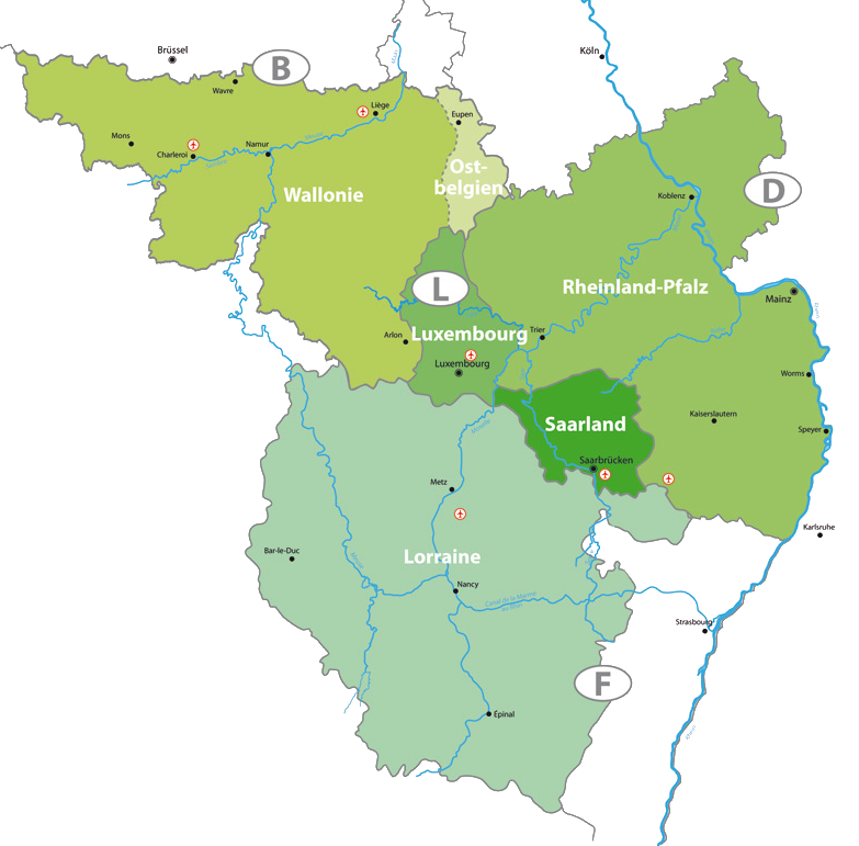 Karte Grossregion